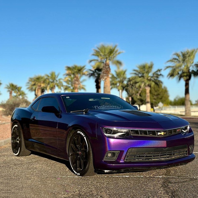 Ravoony Plus Glossy Laser Dark Purple Car Wrap