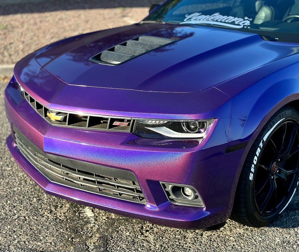 Ravoony Plus Glossy Laser Dark Purple Car Wrap