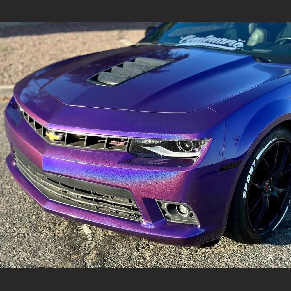 Ravoony Plus Glossy Laser Dark Purple Car Wrap