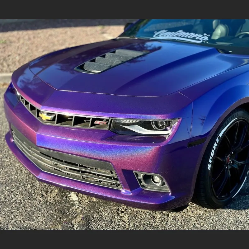 Ravoony Plus Glossy Laser Dark Purple Car Wrap