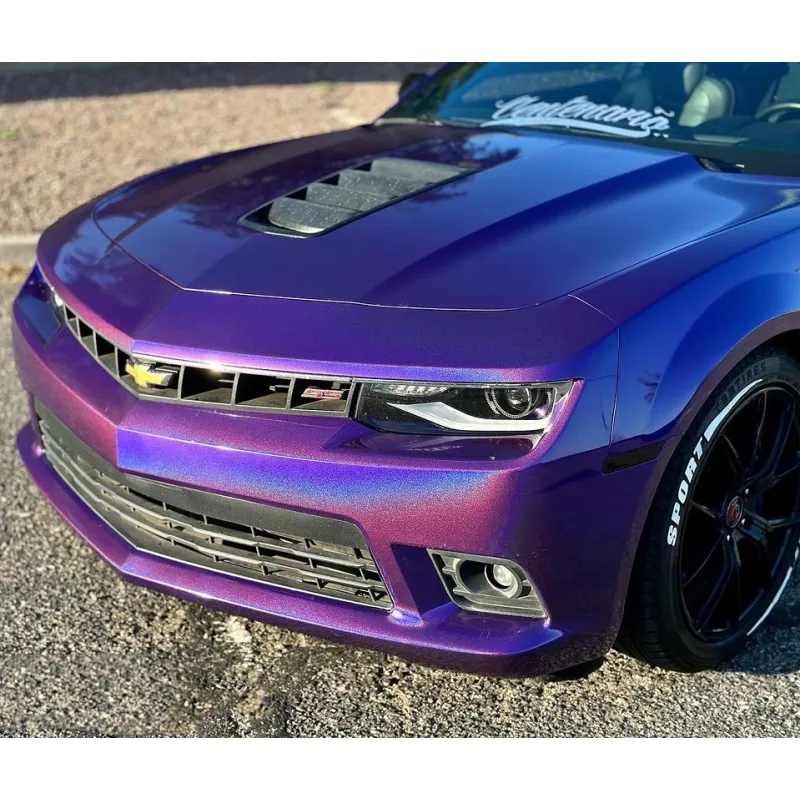 Glossy Laser Dark Purple Car Wrap