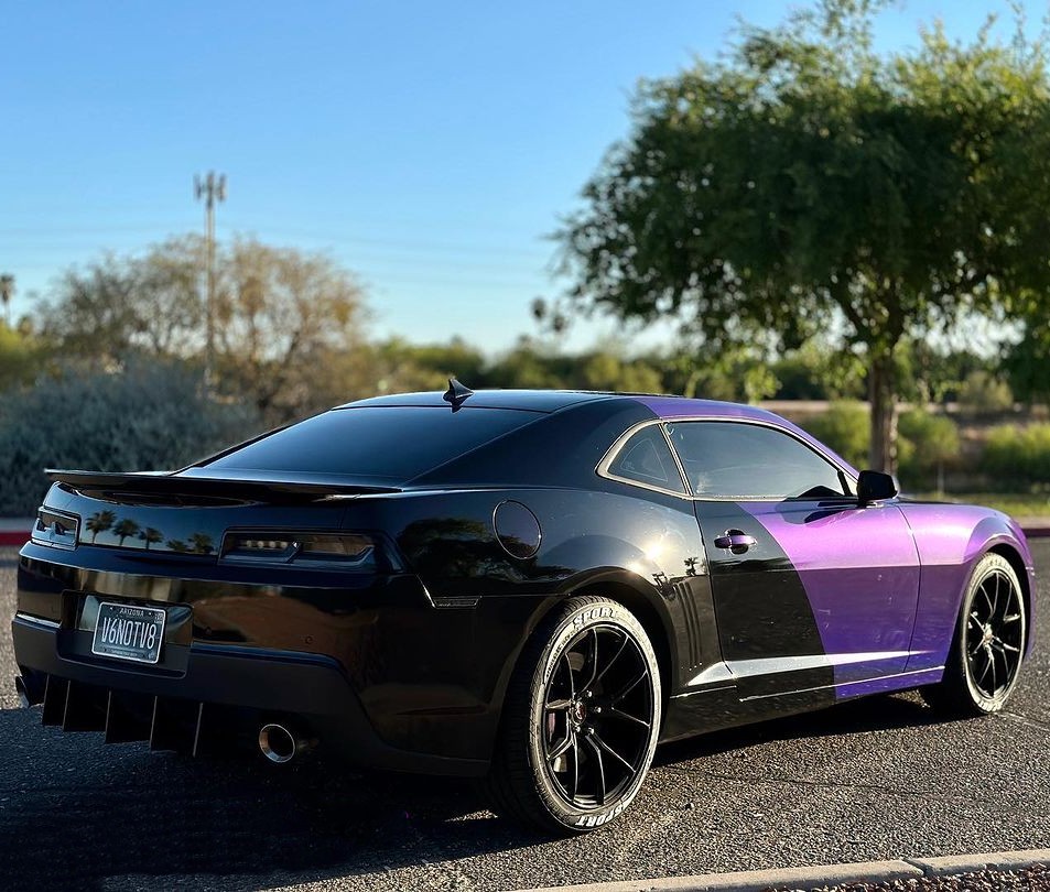 Ravoony Plus Glossy Laser Dark Purple Car Wrap