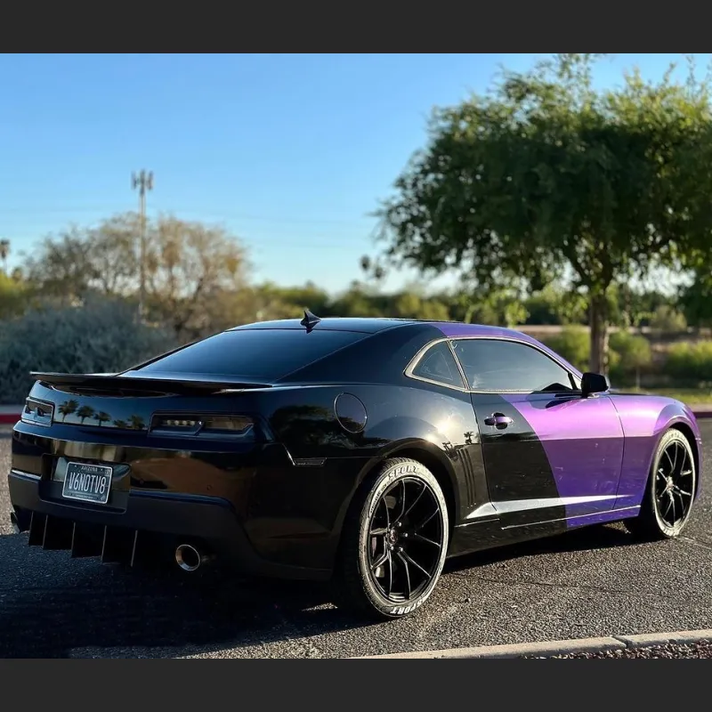 Ravoony Plus Glossy Laser Dark Purple Car Wrap