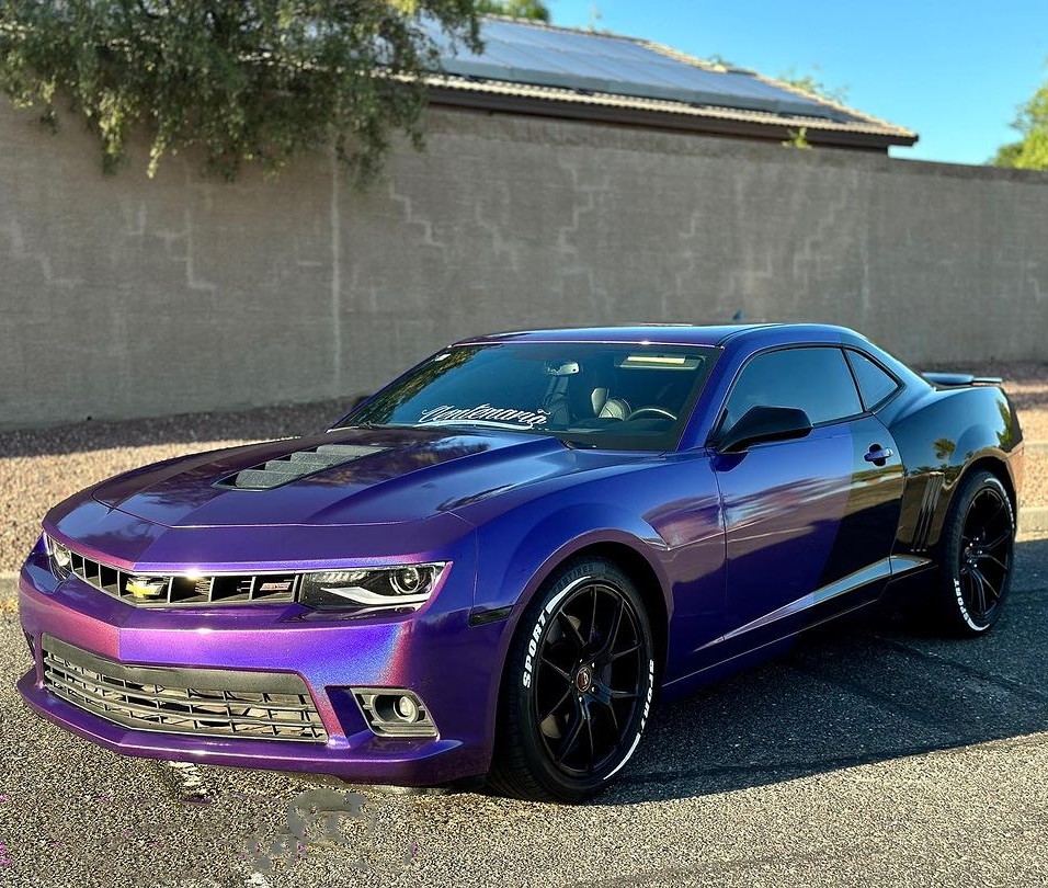 Ravoony Plus Glossy Laser Dark Purple Car Wrap