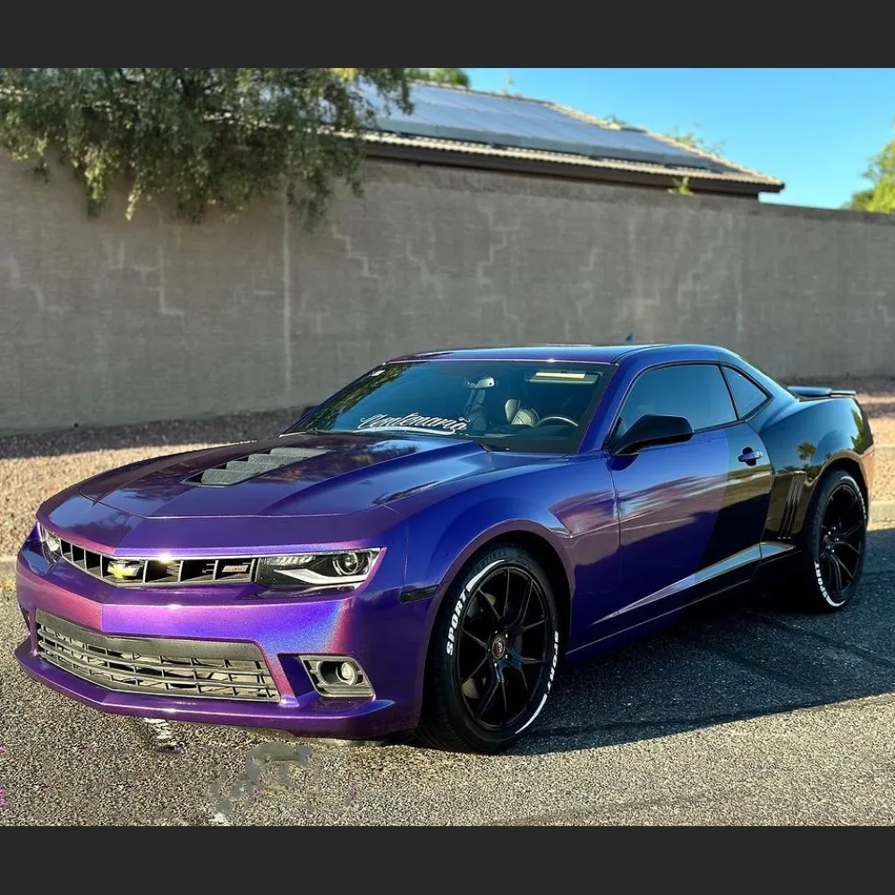 Ravoony Plus Glossy Laser Dark Purple Car Wrap