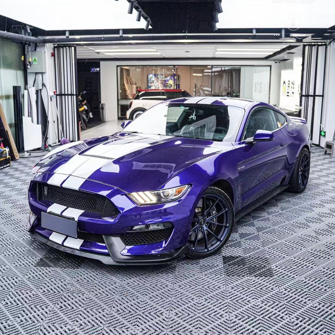 Ravoony Plus PET Glossy Metallic Royal Indigo Blue Car Wrap