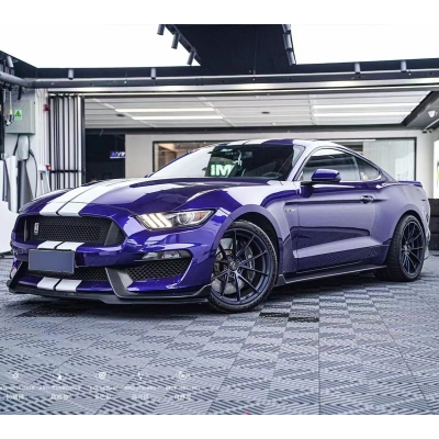 Ravoony Plus PET Glossy Metallic Royal Indigo Blue Car Wrap 02