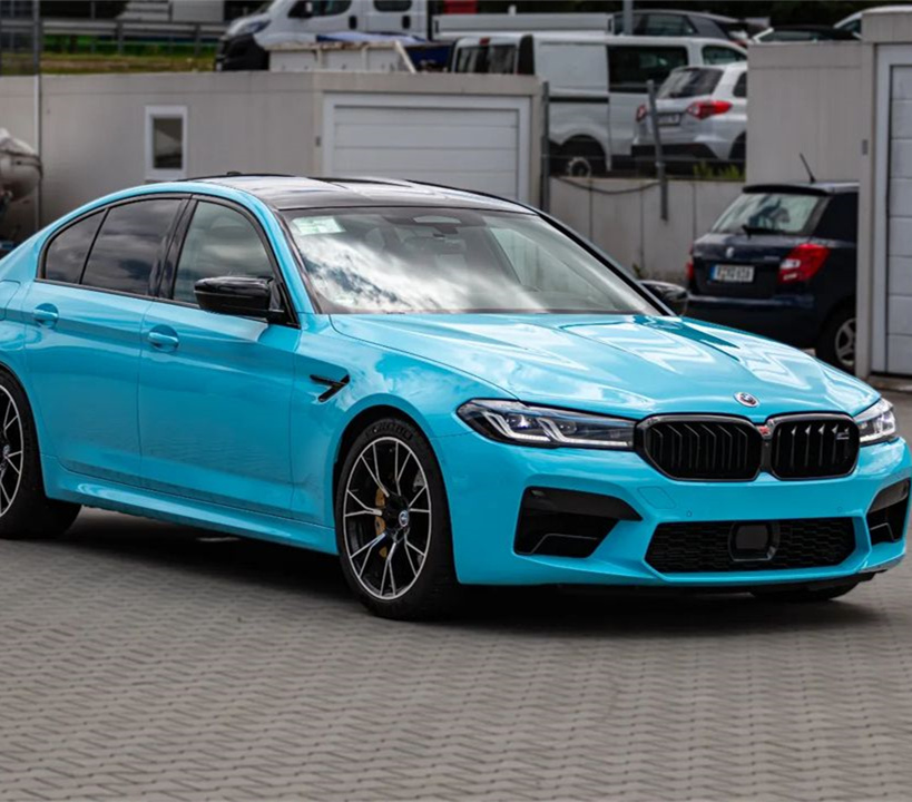 Ravoony Basic Glossy Crystal Sky Blue Car Wrap