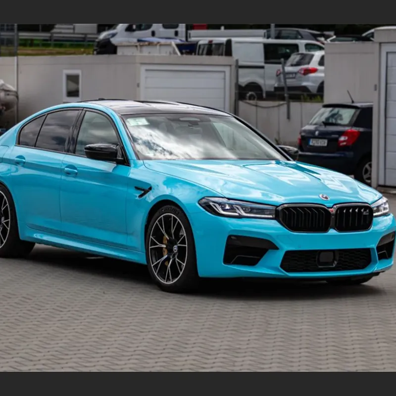 Ravoony Basic Glossy Crystal Sky Blue Car Wrap