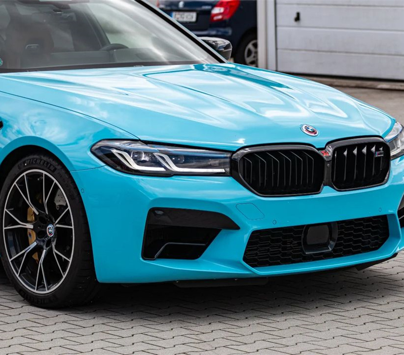 Ravoony Basic Glossy Crystal Sky Blue Car Wrap