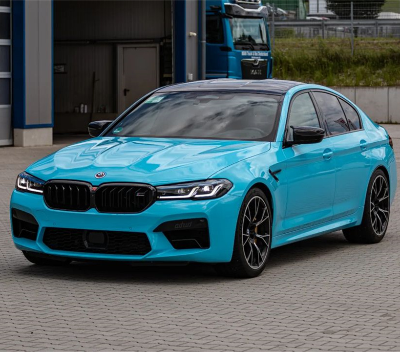 Ravoony Basic Glossy Crystal Sky Blue Car Wrap