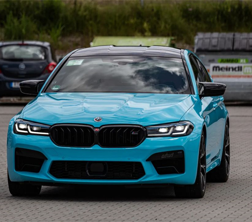 Ravoony Basic Glossy Crystal Sky Blue Car Wrap