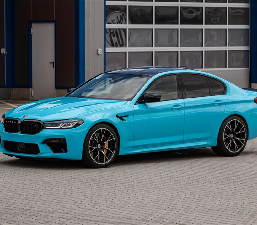 Ravoony Basic Glossy Crystal Sky Blue Car Wrap