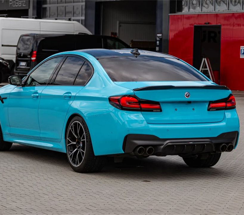 Ravoony Basic Glossy Crystal Sky Blue Car Wrap