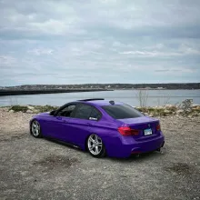 Glossy Explosion Purple Car Vinyl Wrap