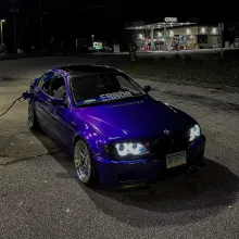 Glossy Explosion Purple Car Vinyl Wrap