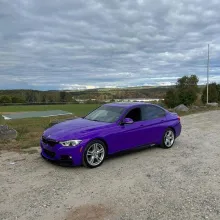 Glossy Explosion Purple Car Vinyl Wrap