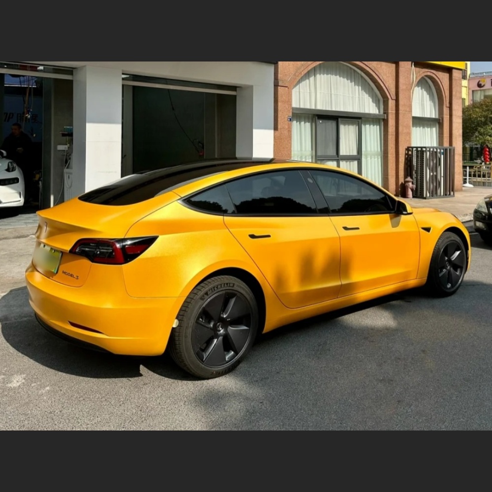 Ravoony Plus Heavy Metal Sparkle Yellow Car Wrap