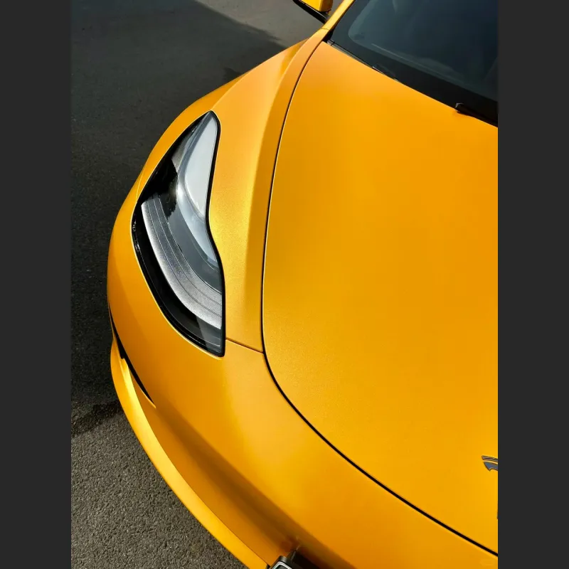 Ravoony Plus Heavy Metal Sparkle Yellow Car Wrap