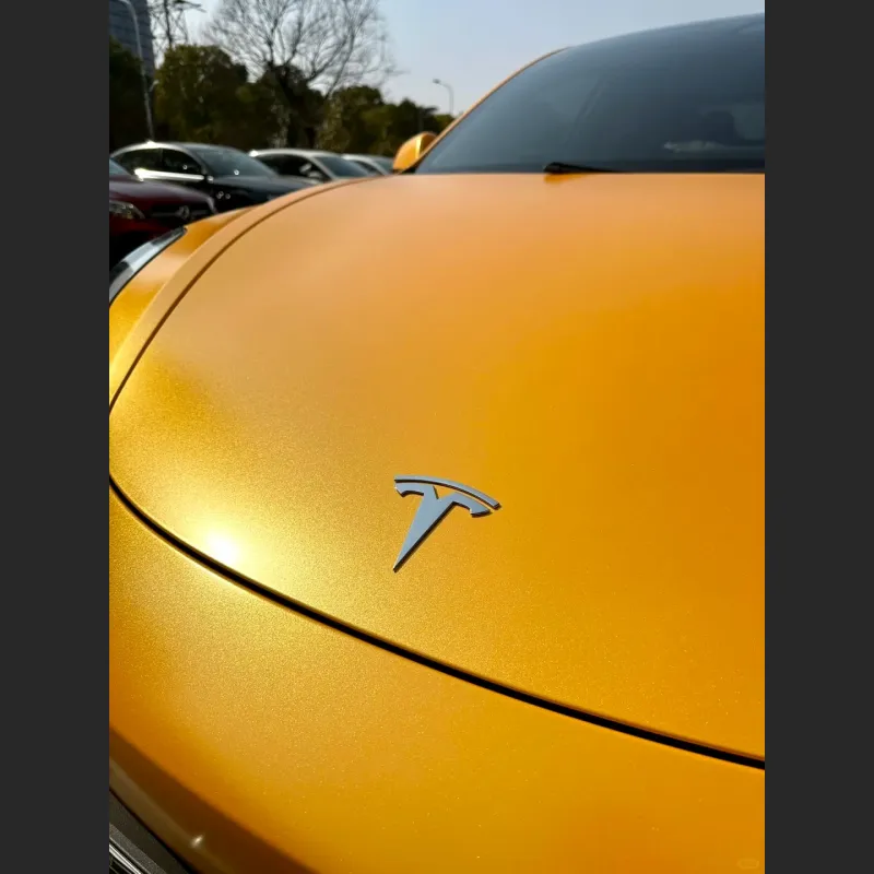 Ravoony Plus Heavy Metal Sparkle Yellow Car Wrap