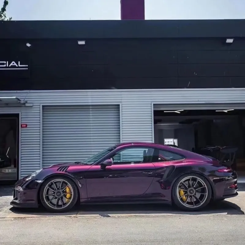 Ravoony Plus Gloss Metallic Gentian Purple Car Wrap