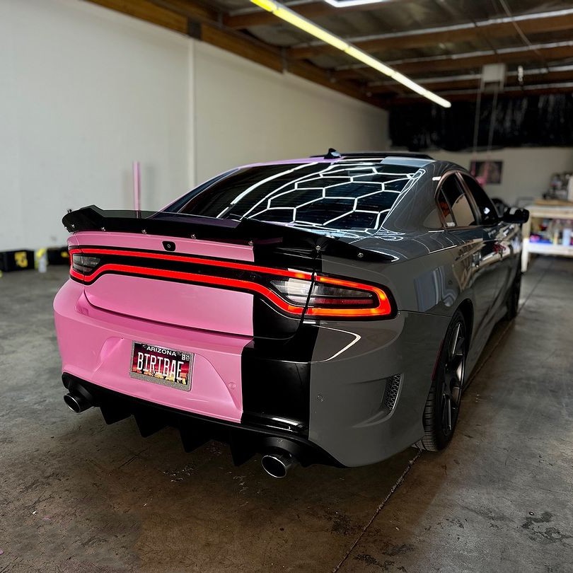  Ravoony Plus Glossy Metal Paint Shell Pink Car Wrap