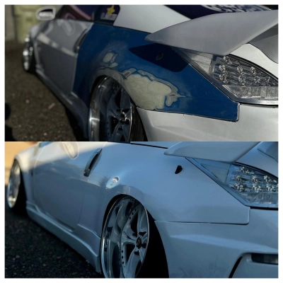 Ravoony Plus PET Crystal White Car Vinyl Wrap 02