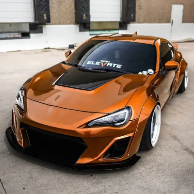 Ravoony Plus Glossy Metallic Copper Car Wrap 02