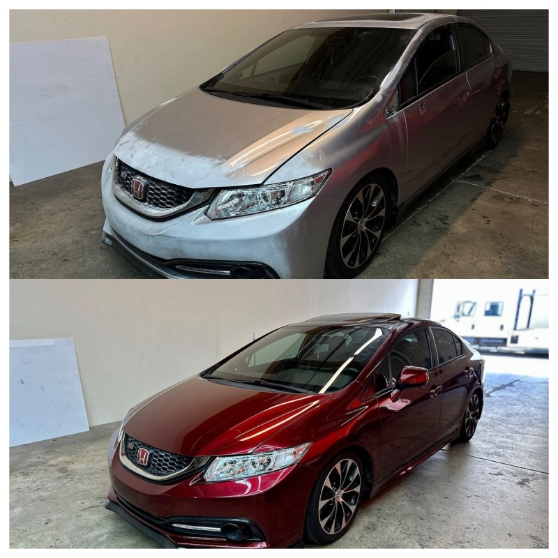 Time-Limited Sale Liquid Metallic Dragon Blood Red Vinyl Car Wrap 02