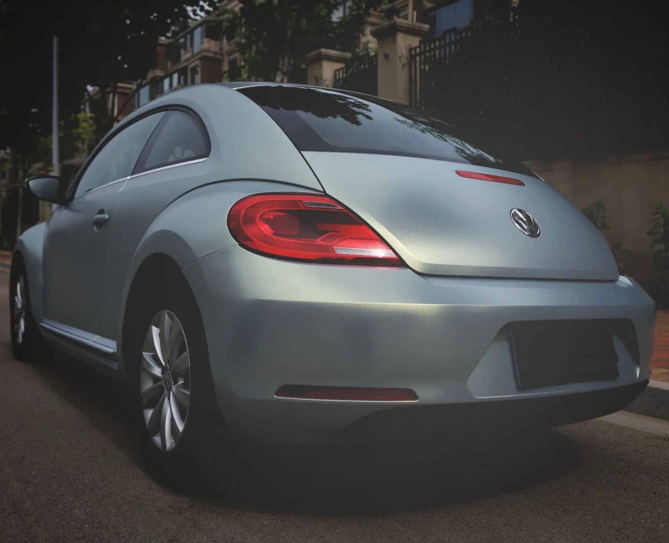 Ravoony Plus Matte Diamond Grey Gold Color Flip Car Wrap