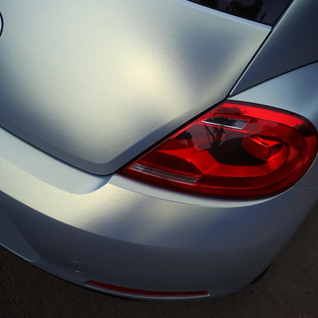 Ravoony Plus Matte Diamond Grey Gold Color Flip Car Wrap