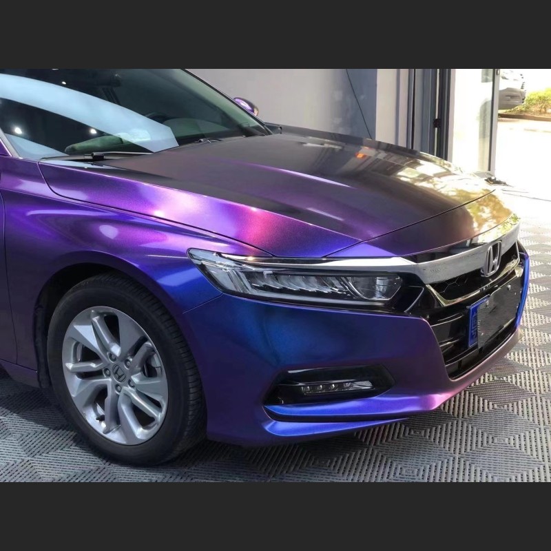 Time-Limited Sale Ravoony Plus Chameleon Purple Red Vinyl Car Wrap
