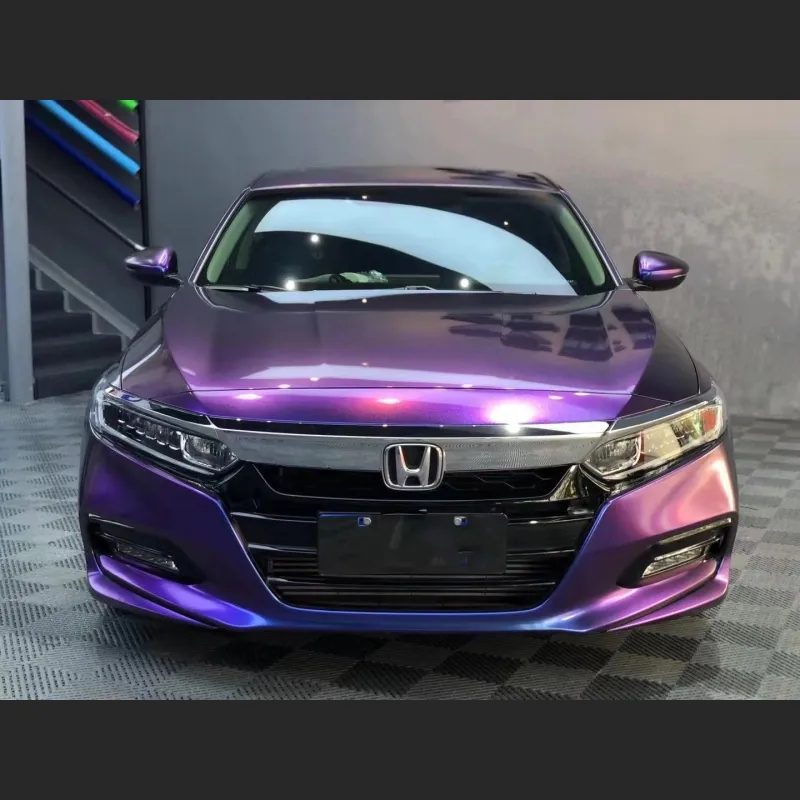 Time-Limited Sale Ravoony Plus Chameleon Purple Red Vinyl Car Wrap