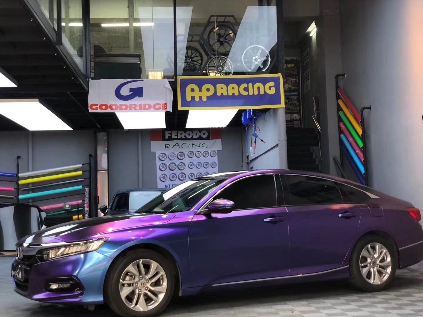 Time-Limited Sale Ravoony Plus Chameleon Purple Red Vinyl Car Wrap