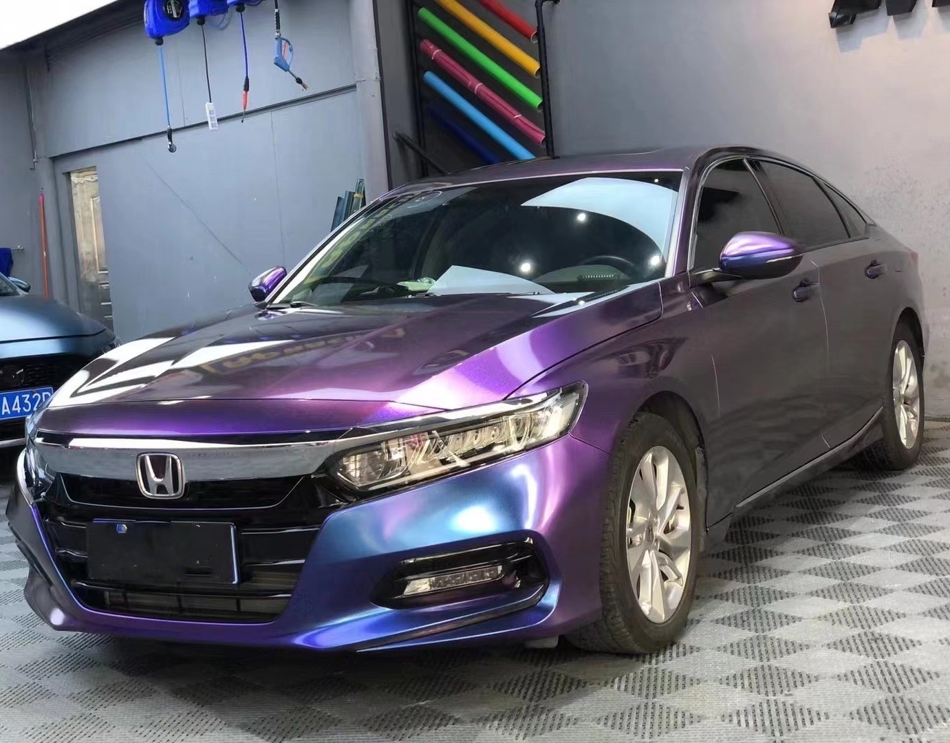 Time-Limited Sale Ravoony Plus Chameleon Purple Red Vinyl Car Wrap