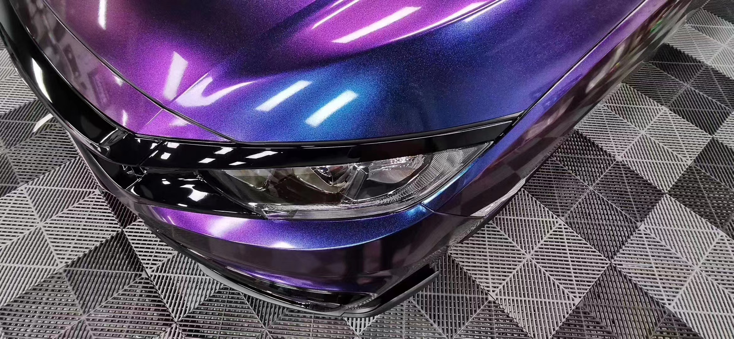 Time-Limited Sale Ravoony Plus Chameleon Purple Red Vinyl Car Wrap