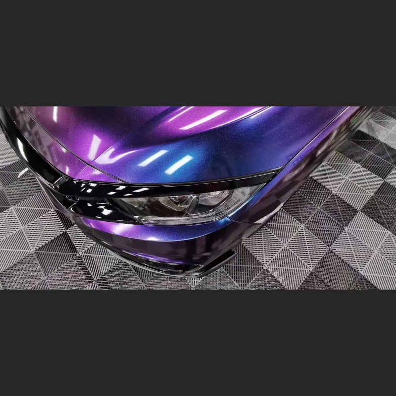 Time-Limited Sale Ravoony Plus Chameleon Purple Red Vinyl Car Wrap