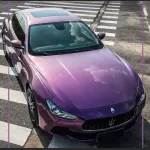 Ravoony Plus Maserati Gloss Love Audacious Purple Car Vinyl Wrap
