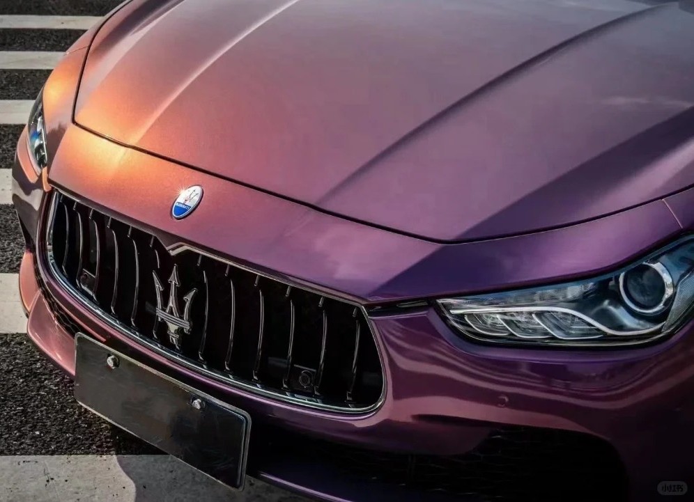 Ravoony Plus Maserati Gloss Love Audacious Purple Car Vinyl Wrap