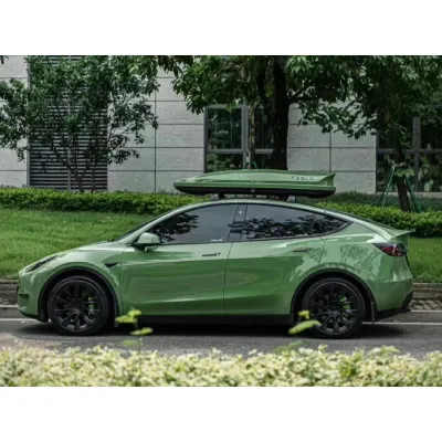 Ravoony Plus Super Gloss Racing Green Car Vinyl Wrap 02