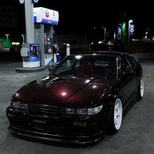 Gloss Black Rose Vinyl Wrap