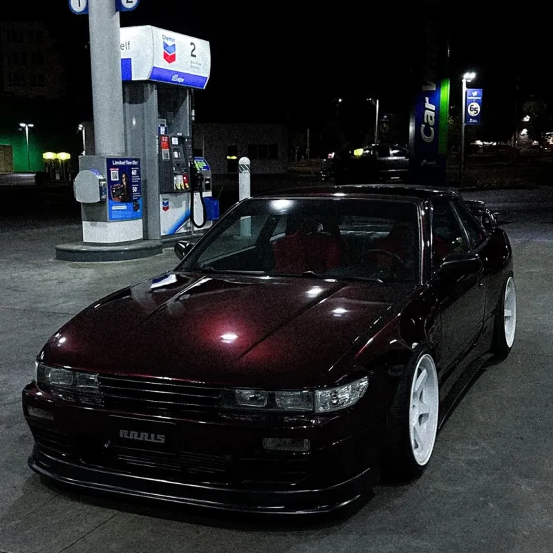 Gloss Black Rose Vinyl Wrap