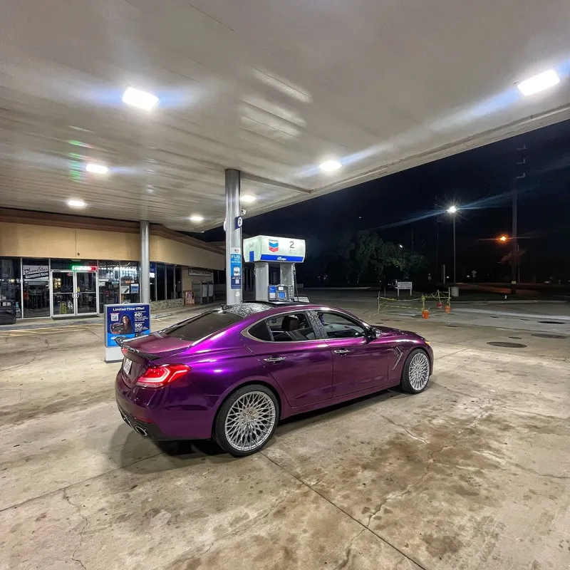   Ravoony Plus Ultra Gloss Metal Paint Grape Purple Vinyl Wrap