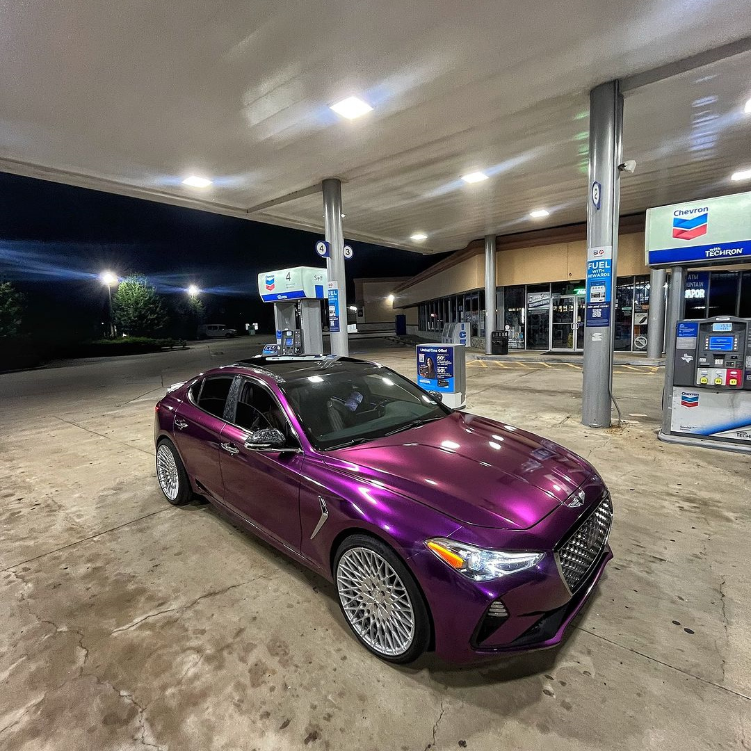   Ravoony Plus Ultra Gloss Metal Paint Grape Purple Vinyl Wrap