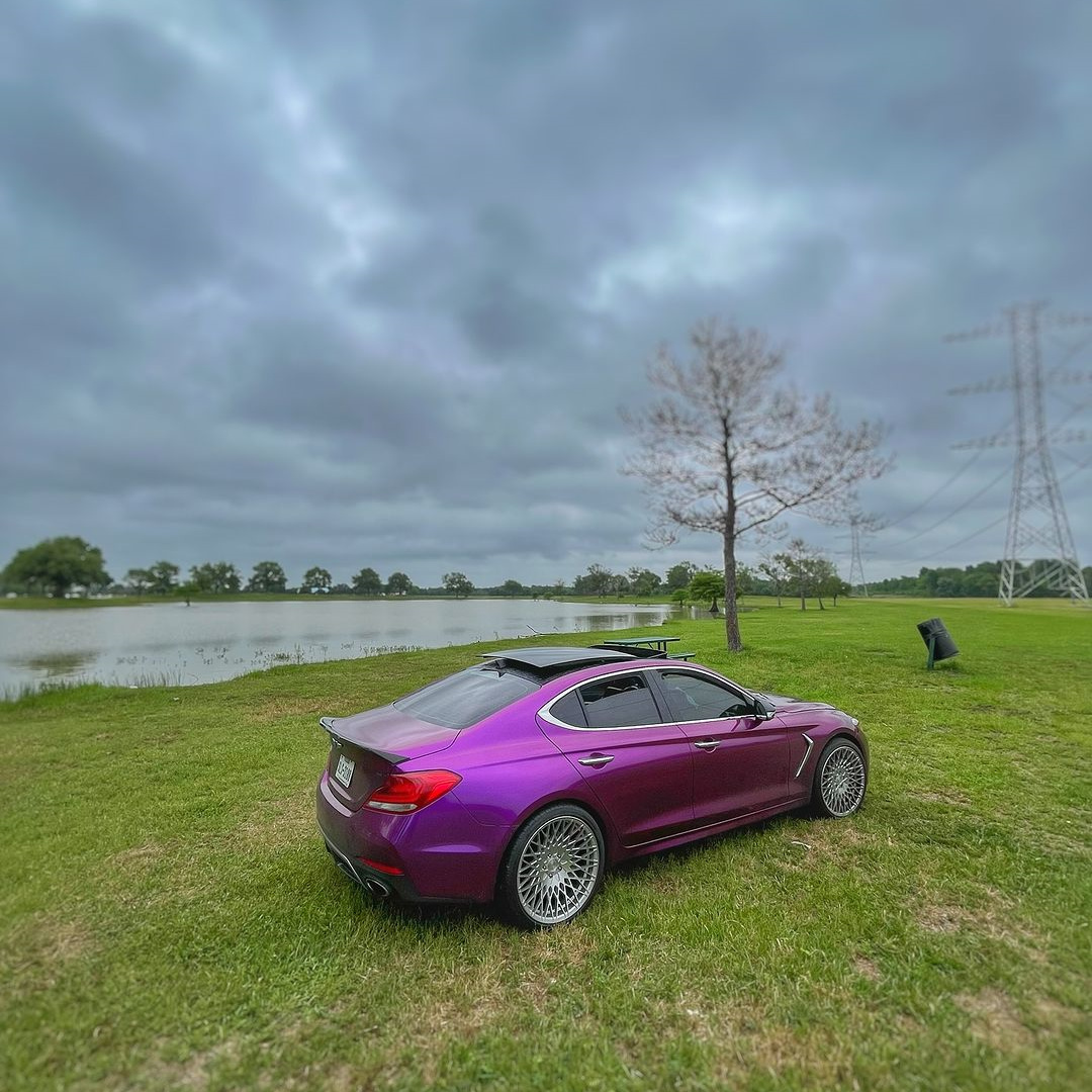   Ravoony Plus Ultra Gloss Metal Paint Grape Purple Vinyl Wrap