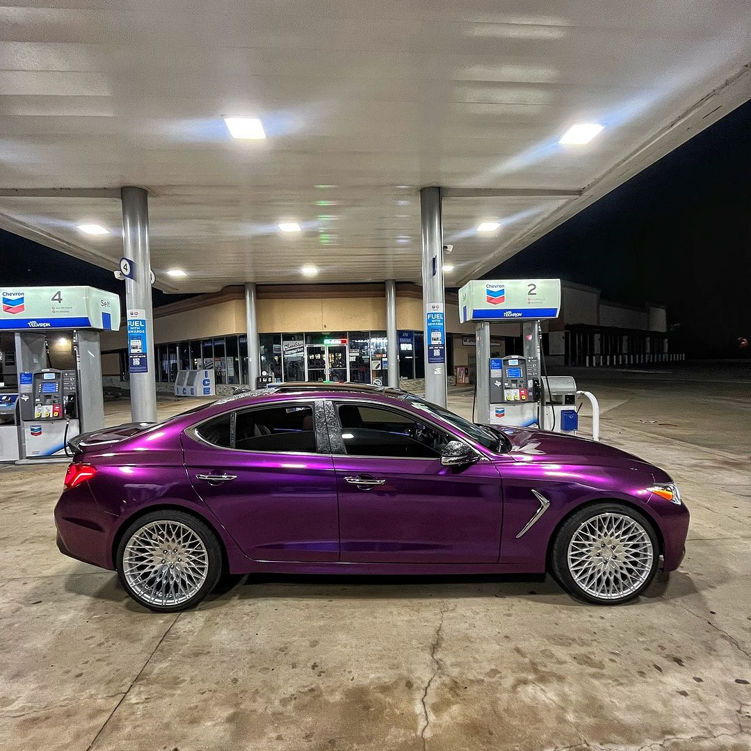   Ravoony Plus Ultra Gloss Metal Paint Grape Purple Vinyl Wrap