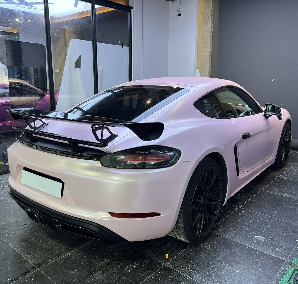 Ravoony Plus Pure Metal Cherry Pink Car Vinyl Wrap