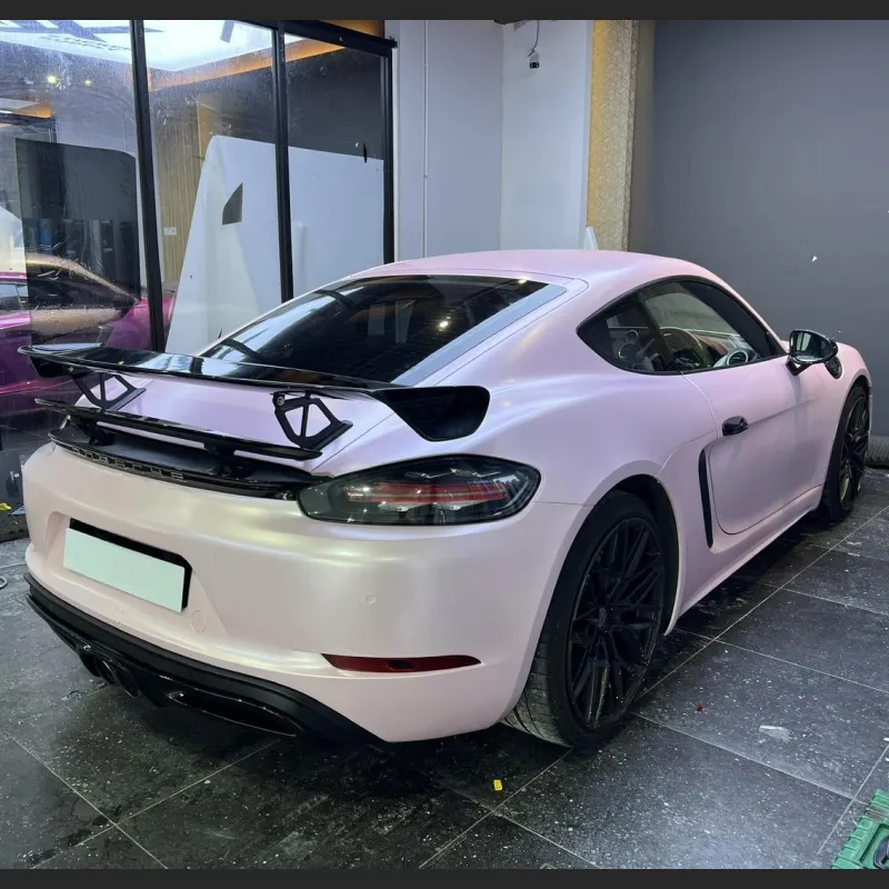Ravoony Plus Pure Metal Cherry Pink Car Vinyl Wrap