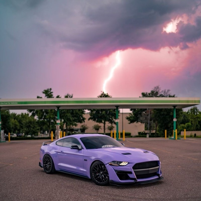 Glossy Lavender Purple Car Wrap Two