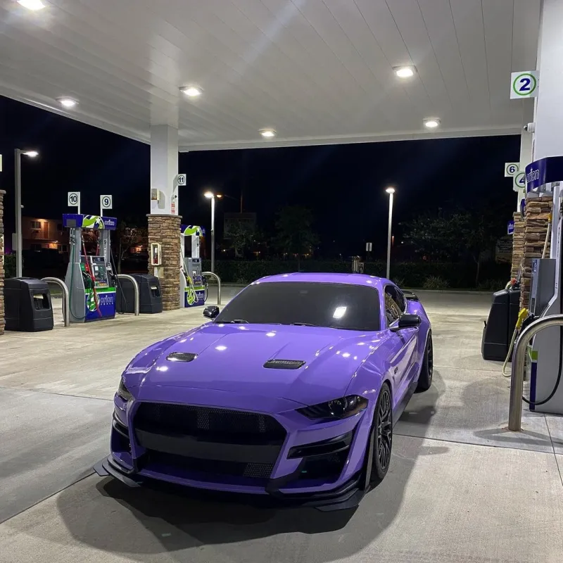 Glossy Lavender Purple Car Wrap Two